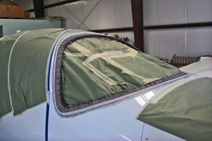 Columbia 350 Windshield Replacement completed by Mansberger Aircraft